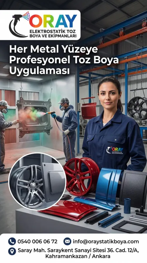Jant ve metal parça boyama